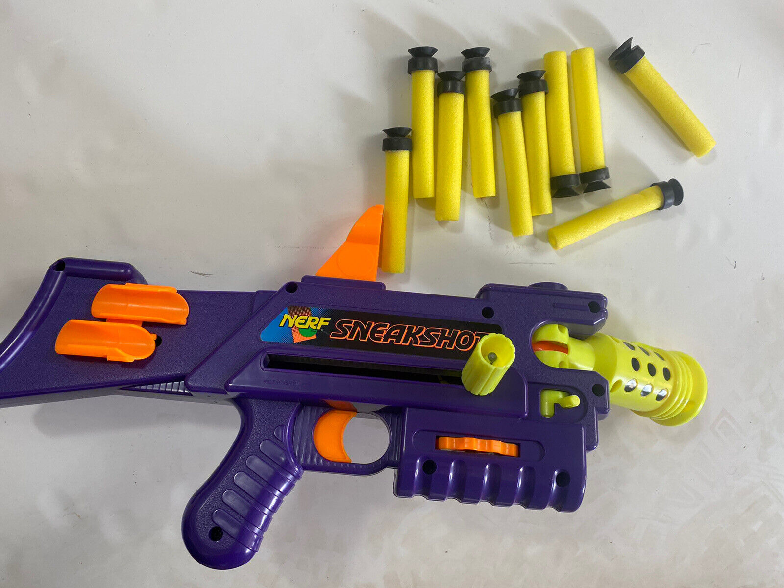 Vintage NERF Sneak Shot Corner Shooter Toy Gun Kenner Dart 【美品】 激安価格と即納で通信販売 1994