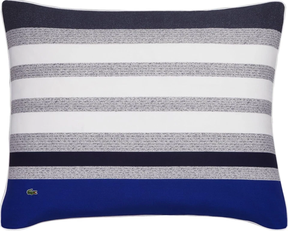 Juego de edredón Lacoste completo/queen 100 % algodón sarga cepillada azul Auckland Foto 3 de 4