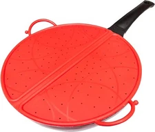 Silicone Splatter Guard for Frying Pan Foldable Protects From Splatter 12 Inch