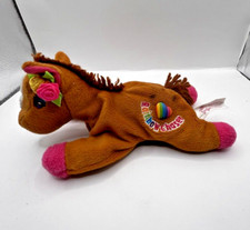 Vtg Lisa Frank Vintage Rainbow Chaser Horse Retro Fantastic Beans Plush Toy 8"