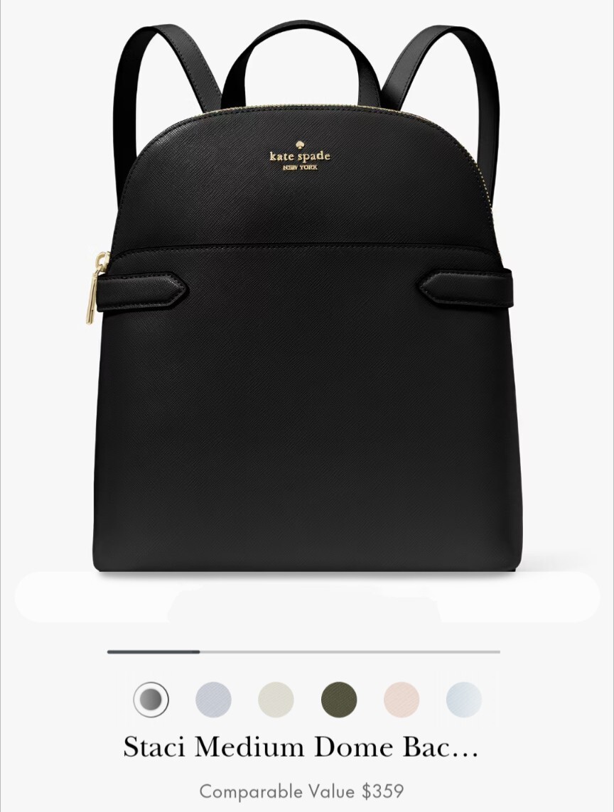 Kate Spade New York Staci Dome Backpack Black - New In 