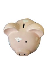 Piggy Bank Child To Cherish Ceramic Pink Piggy Bank W White Spots 4th Cabinet