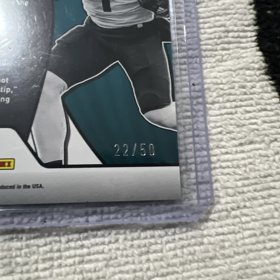2023 Donruss Travis Etienne JR. Vortex Cubic 36/50 SP Jaguars - Image 3 of 3