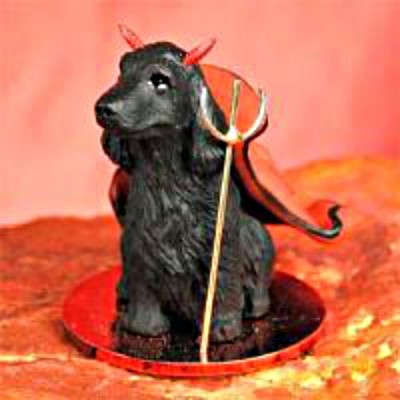 Tiny Ones Cocker Spaniel Dog Figurine Black