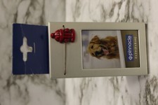 Funny Cute Fire Hydrant Dog Puppy Picture Frame For Dog Puppy -Blue -New