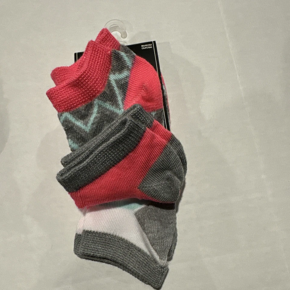 Носки для девочек и мальчиков низкого покроя носки размер 1-7 (2 упаковки) многоцветный 3 в упаковке - Изображение 4 из 4