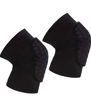 2 Pack Padded Knee Pads Honeycomb Compression Sleeve for Basketball Soccer Sport