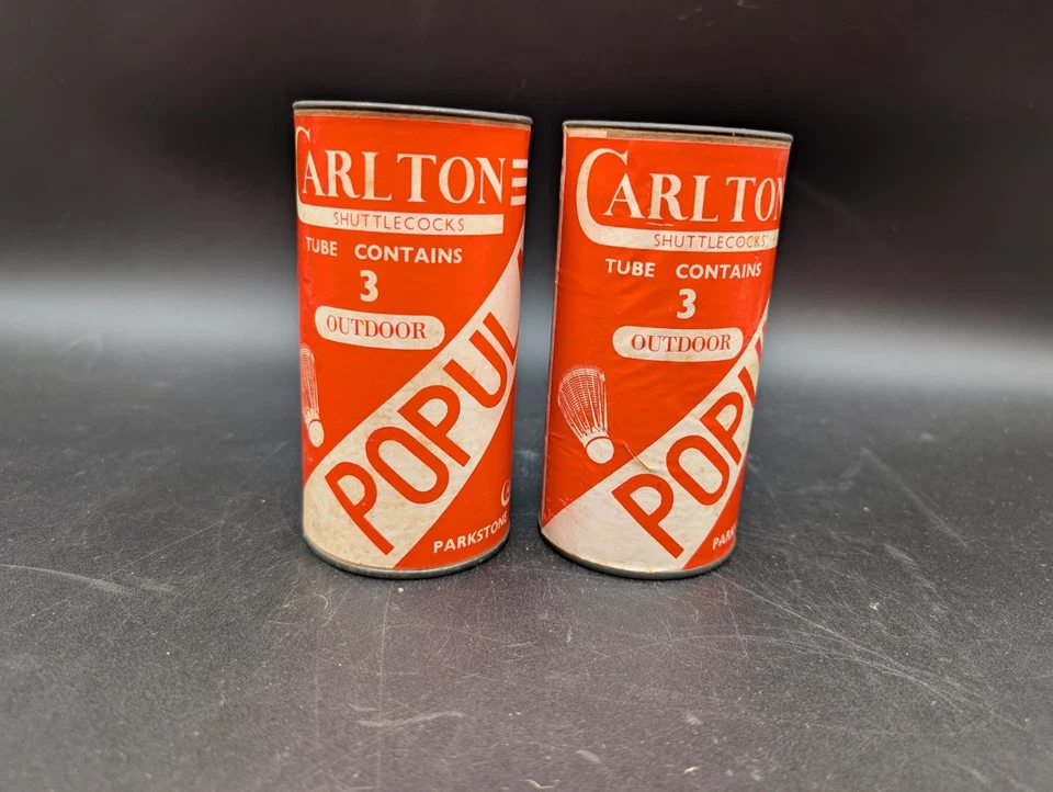 2 Tubos Carlton Popular Volantes 3 Birdie Inglaterra Reino Unido Bádminton Vintage Foto 2 de 4