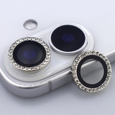 iPhone 17 Camera Lens Protector Bling Glitter Diamond Metal Crystal Cover