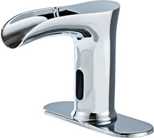 Touchless Bathroom Automatic Sink Faucets Waterfall Sensor Motion Hands Free Ba