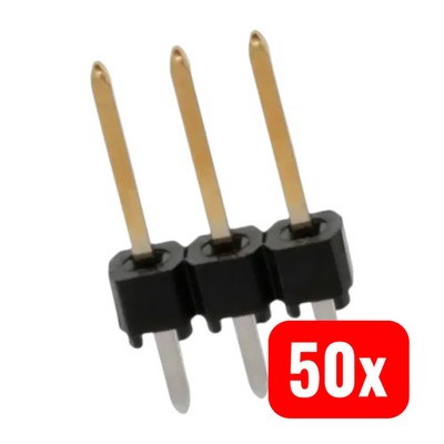 Molex Stiftleiste Buchsenleiste Verbinder Schwarz 1 Reihe 3polig Tray 50 STÜCK