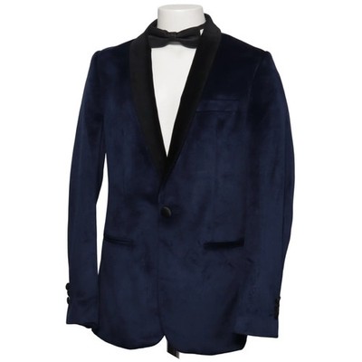 Opposuits, Smokingjacke, Größe: 148, Blau/Schwarz, Polyester, Samt, Jungen #N5f