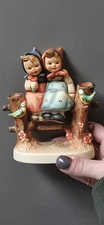 Coquettes Goebel Hummel Figurine #179 - Two BFFs On Fence by GOEBEL W. Germany