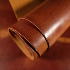 Finished Full Grain Buffalo Genuine Leather Hides Crafts  Home 12X12 Tan