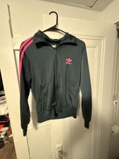 Adidas Originals Black and Pink Firebird Track Jacket
