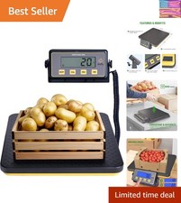 400lbs Commercial Scale Digital Receiving Scale with Anti-Slip Aluminum Platf...