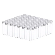 PATIKIL 120Pcs 45ml Plastic Test Tube with Screw Caps, 140x25mm Tubes... 
