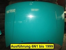 Motorhaube VW Polo 60 6 N/6 KV Farbe hellgrün LD6D Limousine