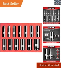 High-Performance 13-Piece Deep Impact Socket Set with Corrosion Resistance