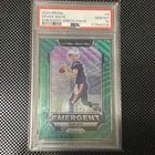 2024 Panini Prizm - Emergent Drake Maye #4 Green Wave Prizm (RC)