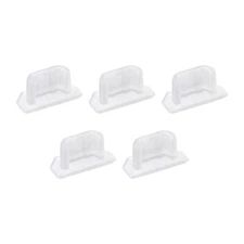 Micro USB Anti Dust Plug Port Dust Silicone Covers Caps Stoppers Clear 5pcs
