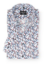 Marvelis men's business shirt long sleeve body fit, pattern, New Kent
