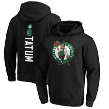 Men's Jayson Tatum Black Boston Celtics Playmaker Name  Number Pullover Hoodie