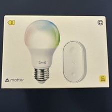 Ikea KAJPLATS Starter kit, smart colour and white spectrum, E27 Matter, dirigera