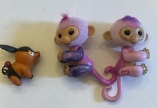 Authentic FINGERLINGS Interactive Pink Monkey by WowWee - 2 Total, Only 1 Works