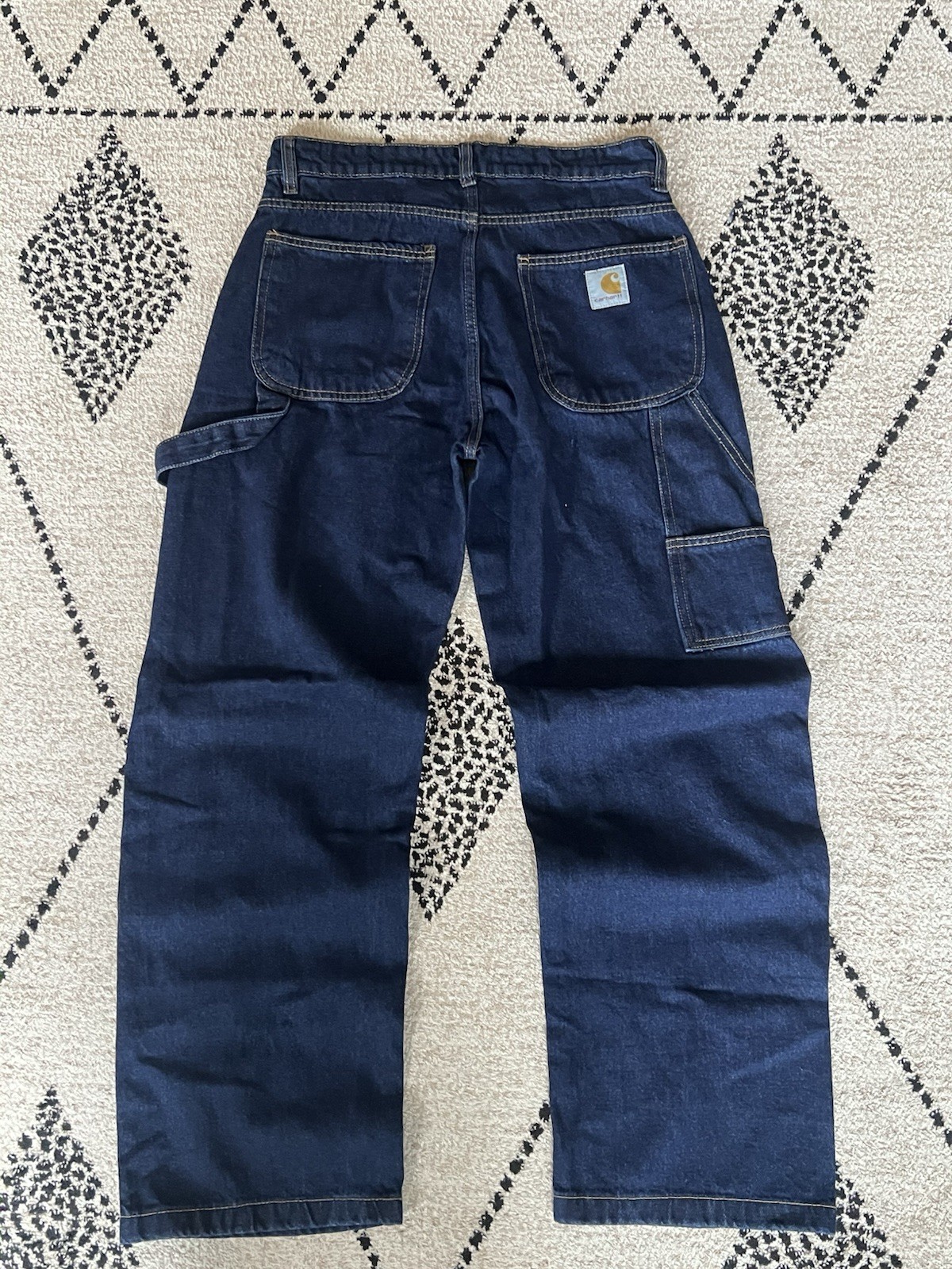 Carhartt Work West Style Dark Blue Double Knee Jeans Waist 30 ￼