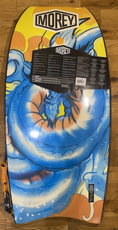 "Bodyboard Boogie Board Morey Mach 11 tamaño 42"" x 21"" con Devil Dragon" Foto 2 de 2