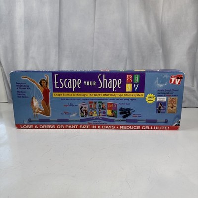 NEW Escape Your Shape Fitness System VHS & Sculpt Toning Bar - Never Opened