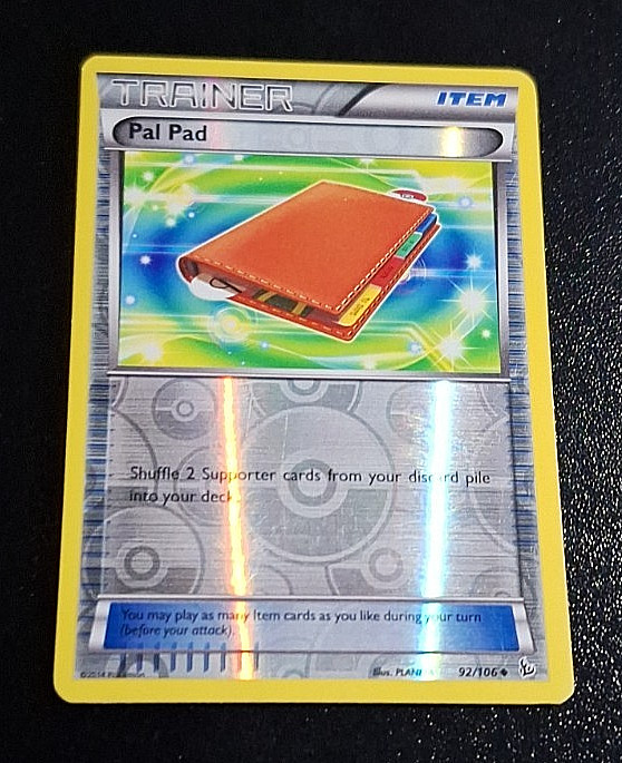 POKEMON: 2014 FLASHFIRE "REVERSE HOLO" PAL PAD LP #92/106 SWEET CARD MUST L@@K!!