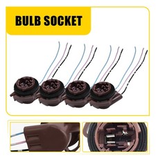 4PCS 3157 4157 Bulb Socket Brake Turn Signal Light Harness Wire Plug Connector