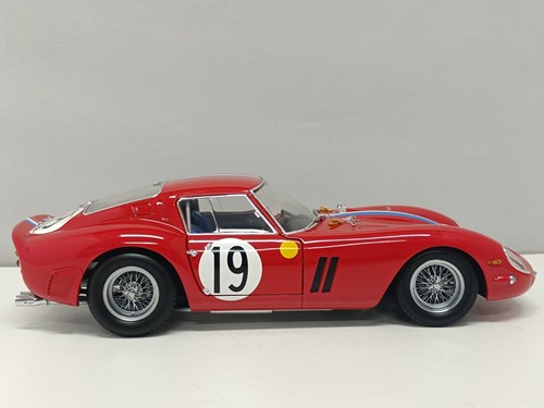 Ferrari 250 GTO 1962 Le Mans No.19 Red Rosso - Kyosho 1:18 Usato in Box Rare - Imagen 8 de 18