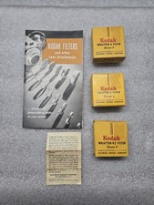 Vintage Kodak Wratten Filter Series V Lot of 3 G, A K2 w/Kodak inserts