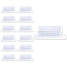 Y YOMA 12 Pack Plastic Hanging File Folder Tabs with Inserts Decorative Tab f...