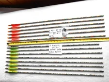 6 NOS CARBON REBEL HUNTER + 8 TERMINATOR HUNTER ARROWS 60-75# CARBON EXPRESS