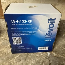 LEVOIT Charcoal Air Purifiers LV-H132 Replacement Filter (2 Pack) Hepa Brand New