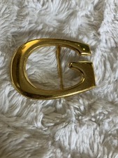 Gucci GG Gold-Tone Chrome Belt Buckle Woman  s Buckle Only