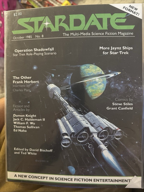 Stardate Magazine Ocotber 1985 Issue Number 8 No. RPG MultiMedia Science Fiction