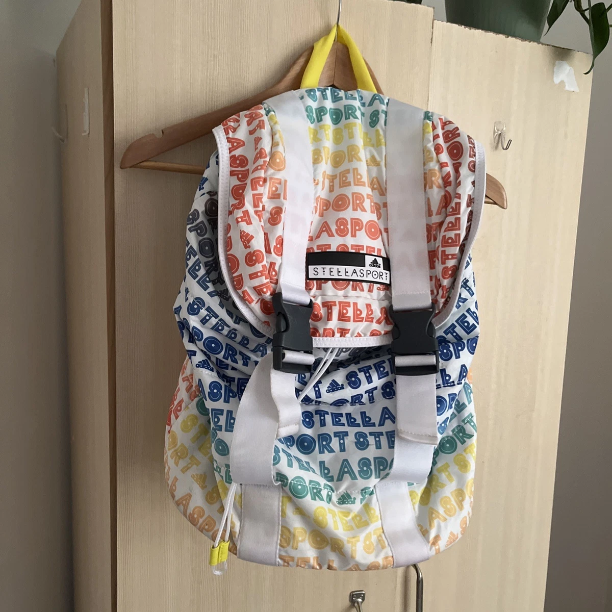 TOMMY HILFIGER Mochila Andrea floral flap Backpack Purse -Y2K Rare Adrienne Vittadini Nylon Exterior Blue Bags & Handbags for  main image 4