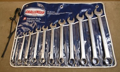 NICE! PROTO CHALLENGER USA NO.6151 SAE 11 PIECE COMBINATION WRENCH SET IN POUCH