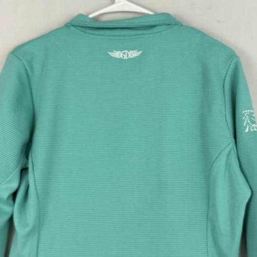 Straight Down Swing Jacket Womens Large Teal Full Zip Golf Stretch New W60118 - Picture 8 of 15