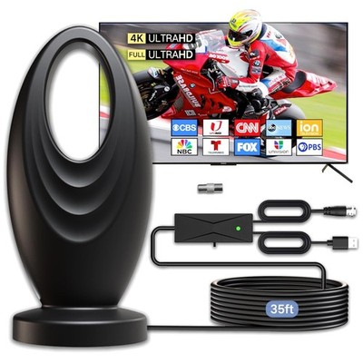 2025 Smart TV Antenna - 2200+ Miles Range HD Digital Indoor