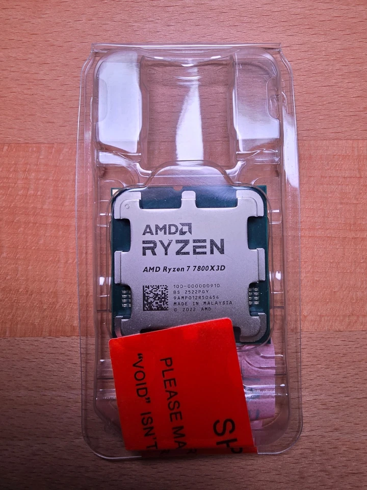 AMD Ryzen 7 7800X3D 4.2GHz 8 Core AM5 Processor - BRAND NEW SEALED - SEE VIDEO - Image 2 of 4