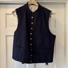Reproduction Civil War Federal Navy Blue Waistcoat Vest Size 42