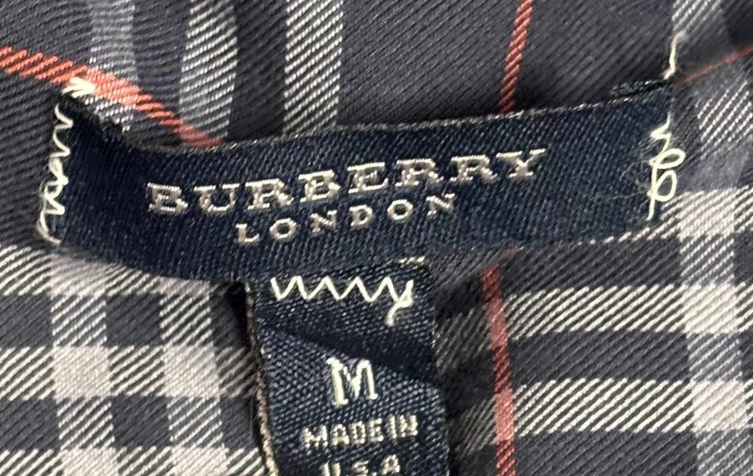 Burberry London Mens Plaid Button Down Dress Shirt Long Sleeve Size M thumbnail 10