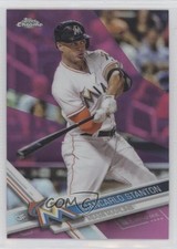 2017 Topps Chrome Pink Refractor Giancarlo Stanton #155 1b0