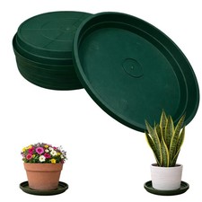 10 Inch Plant Pot Tray USA Made – Durable Plastic Flower Pot Saucer – Plant W...